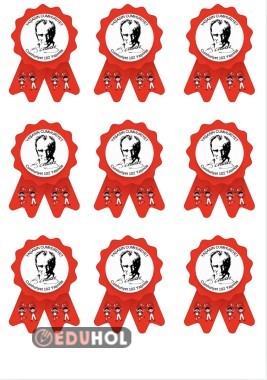 Cumhuriyet Bayramı Yaka Kartı 2