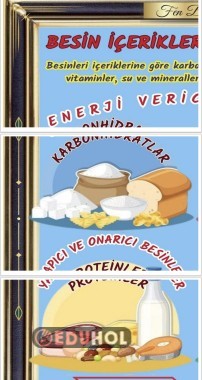 8 PDF BESİN İÇERİKLERİ VE GÖREVLERİ AFİŞİ