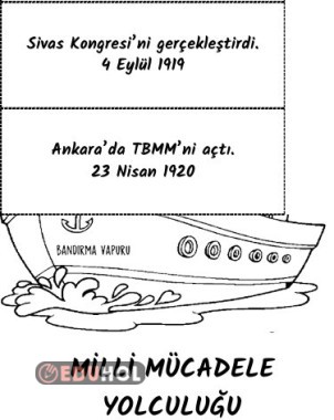 ATATÜRK'ÜN MİLLİ MÜCADELE YOLCULUĞU İNTERAKTİF DEFTER ETKİNLİĞİ