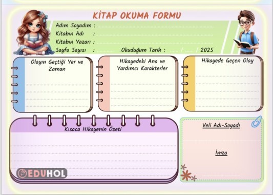 KİTAP OKUMA FORMU