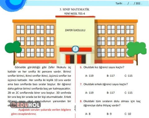 MATEMATİK 10 SORULUK YENİ NESİL TEST4