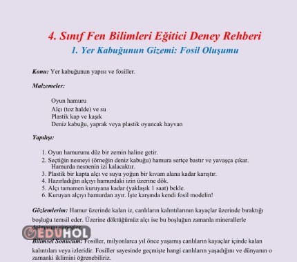 MÜFREDATA UYGUN YAPILABİLECEK DENEYLER