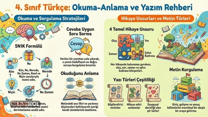 OKUMA ANLAMA VE YAZIM REHBERİ İNFOGRAFİK