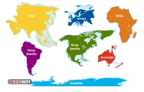 SOSYAL BİLGİLER 4. SINIF KES YAPIŞTIR ETKİNLİĞİ KITALAR YAP-BOZ
