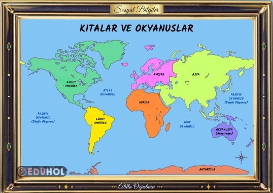 TAM BOY 8 PDF 4. SINIF SOSYAL BİLGİLER AFİŞLER KITALAR VE OKYANUSLAR