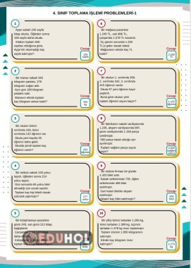 CEVAPLI TOPLAMA İŞLEMİ PROBLEMLERİ1