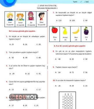 TOPLAMA PROBLEMLERİ