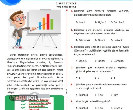 TÜRKÇE 10 SORULUK YENİ NESİL TEST4