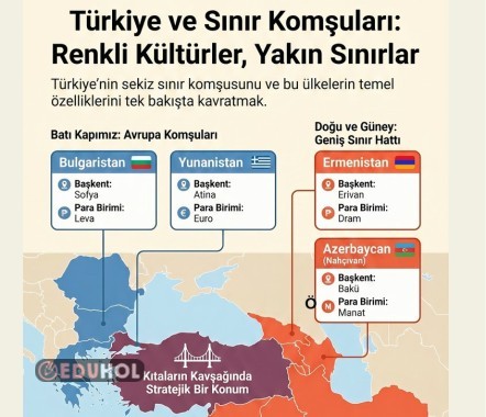 TÜRKİYENİN KOMŞULARI İNFOGRAFİK