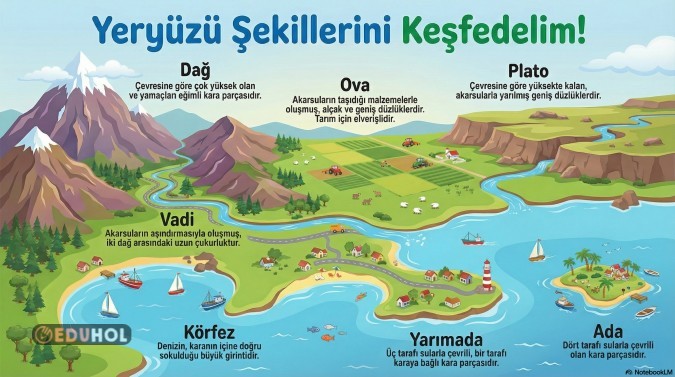 YERYÜZÜ ŞEKİLLERİ İNFOGRAFİK