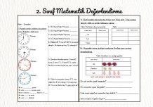 2. Sınıf Matematik Değerlendirme