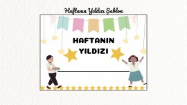 Haftanın Yıldızı Öğrenci Şablon