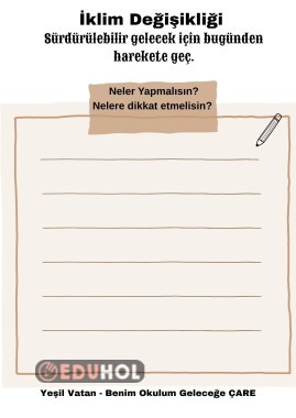 İklim Değişikliği& Yeşil Vatan Ocak Ayı Etkinliği