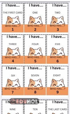 2TH grade NUMBERS I HAVE…WHO has…? Card