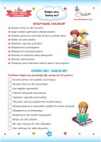 1. Sınıflar İçin Basit Okuma Anlama Etkinliği