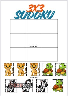 3x3 - 4x4 EĞLENCELİ SUDOKU