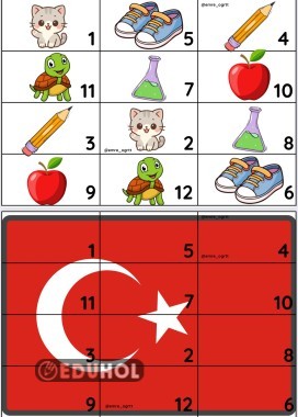 EŞ NESNELER - EŞLEŞTİRME VE PUZZLE TAMAMLAMA
