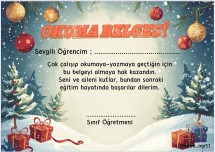 1.SINIF OKUMA BELGELERİMİZ