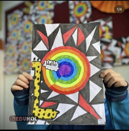 GÖKKUŞAĞI TEMALI SANAT ÇALIŞMASI