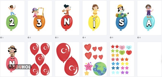 CAM-KAPI 23 NİSAN SÜSLEME