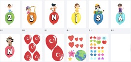 CAM-KAPI 23 NİSAN SÜSLEME