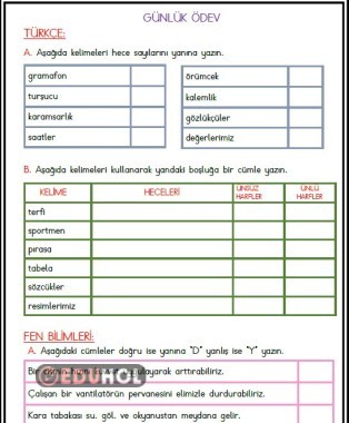Günlük Ödev