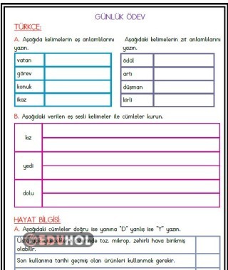 Günlük Ödev