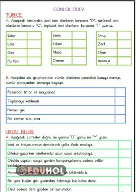 Günlük Ödev