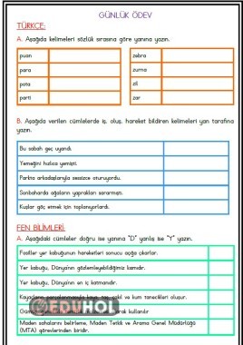Günlük Ödev