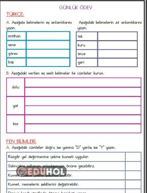 Günlük Ödev