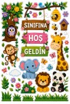 Sınıfına Hoşgeldin Hayvan Temalı Kapı Süsü