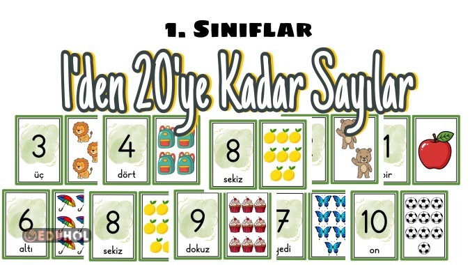 1’den 20’ye Kadar Sayılar 😍