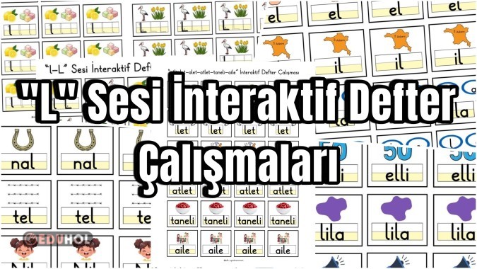 L Sesi İnteraktif Defter Çalışmaları 😍