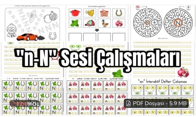 N Sesi İnteraktif Defter Çalışması ve N Sesi Etkinlikleri