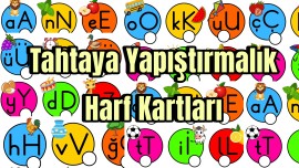 Tahtaya Yapıştırmalık Harf Karfları😍