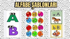 Üç Farklı Alfabe Şablonu 🌸