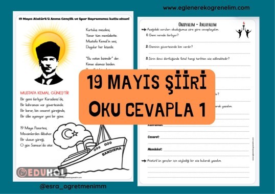 19 Mayıs Şiiri Oku Cevapla 1