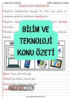 Bilim ve Teknoloji Konu Özeti