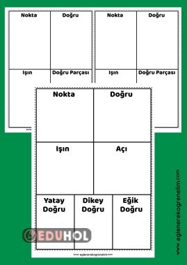 Geometride Temel Kavramlar Etkinlik