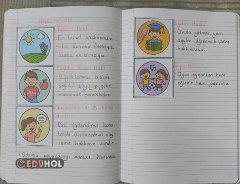Haklarımız Defter Çalışması
