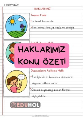 Haklarımız Konu Özeti