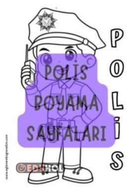 Polis Boyama Sayfaları