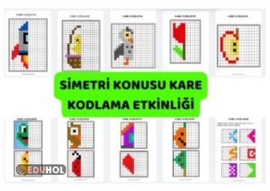 Simetri Çalışması Kare Kodlama Etkinliği