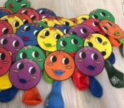 Balon Takmak İçin Gülen Yüz Kartları