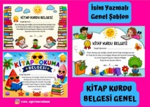 Kitap Kurdu Belgesi Genel İsim Yazmalı