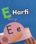 E harfi tacı RENKLİ