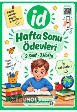 2.Sınıf Hafta Sonu Ödevleri - 3.Hafta