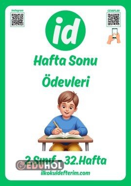 2.Sınıf Hafta Sonu Ödevleri - 32.Hafta
