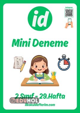 2.Sınıf Mini Deneme - 29.Hafta
