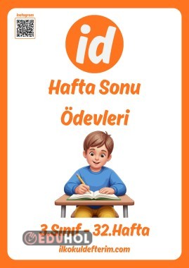 3.Sınıf Hafta Sonu Ödevleri - 32.Hafta